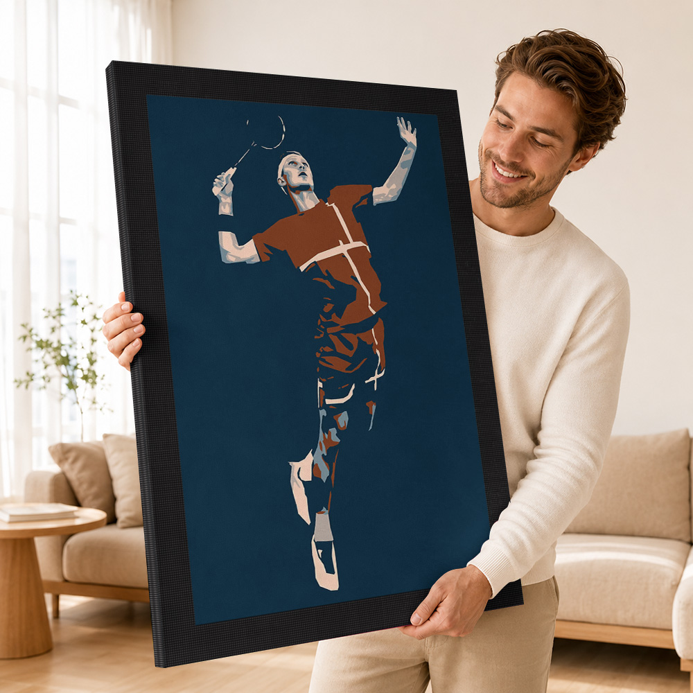 Badminton-Spieler-Silhouette L – Badminton Photo Bewertung und Preis